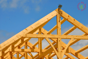 maison ossature bois en construction