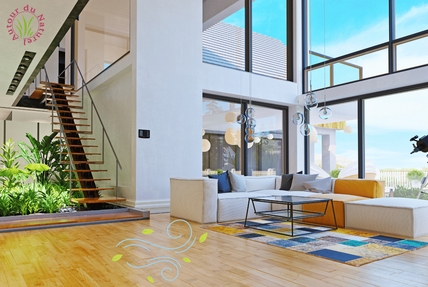 maison avec une bonne qualité de l'air à l'intérieur